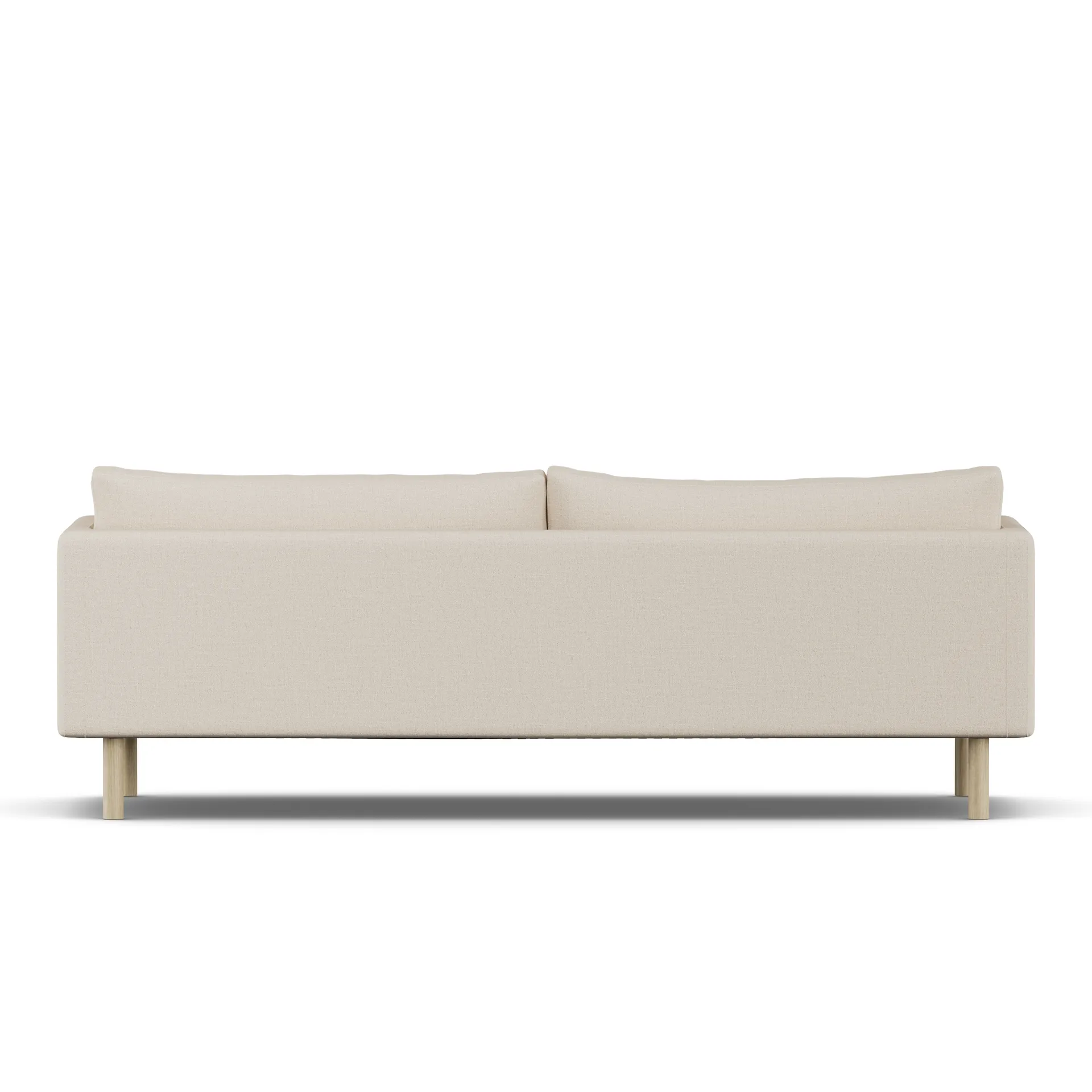 Linnevik Sofa, Same Beige 6670-Eiche weiß geölt, 4-sitzig 1898