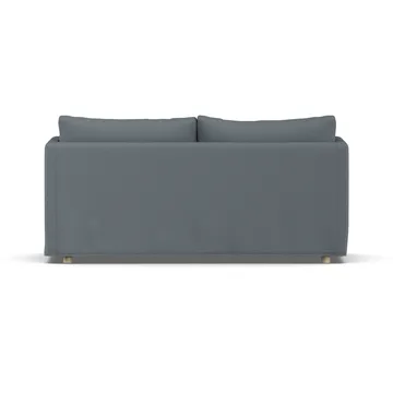 Linnevik Sofa - Same Blue 6678-Eiche weiß geölt, 2-sitzig, mit Volant - 1898