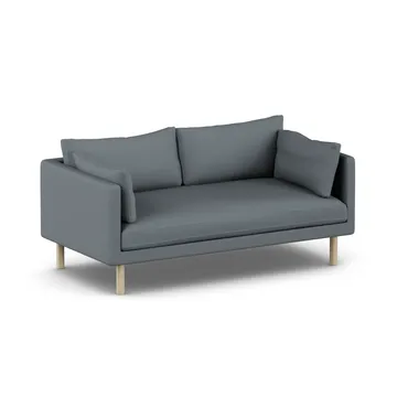 Linnevik Sofa - Same Blue 6678-Eiche weiß geölt, 2-sitzig, ohne Volant - 1898
