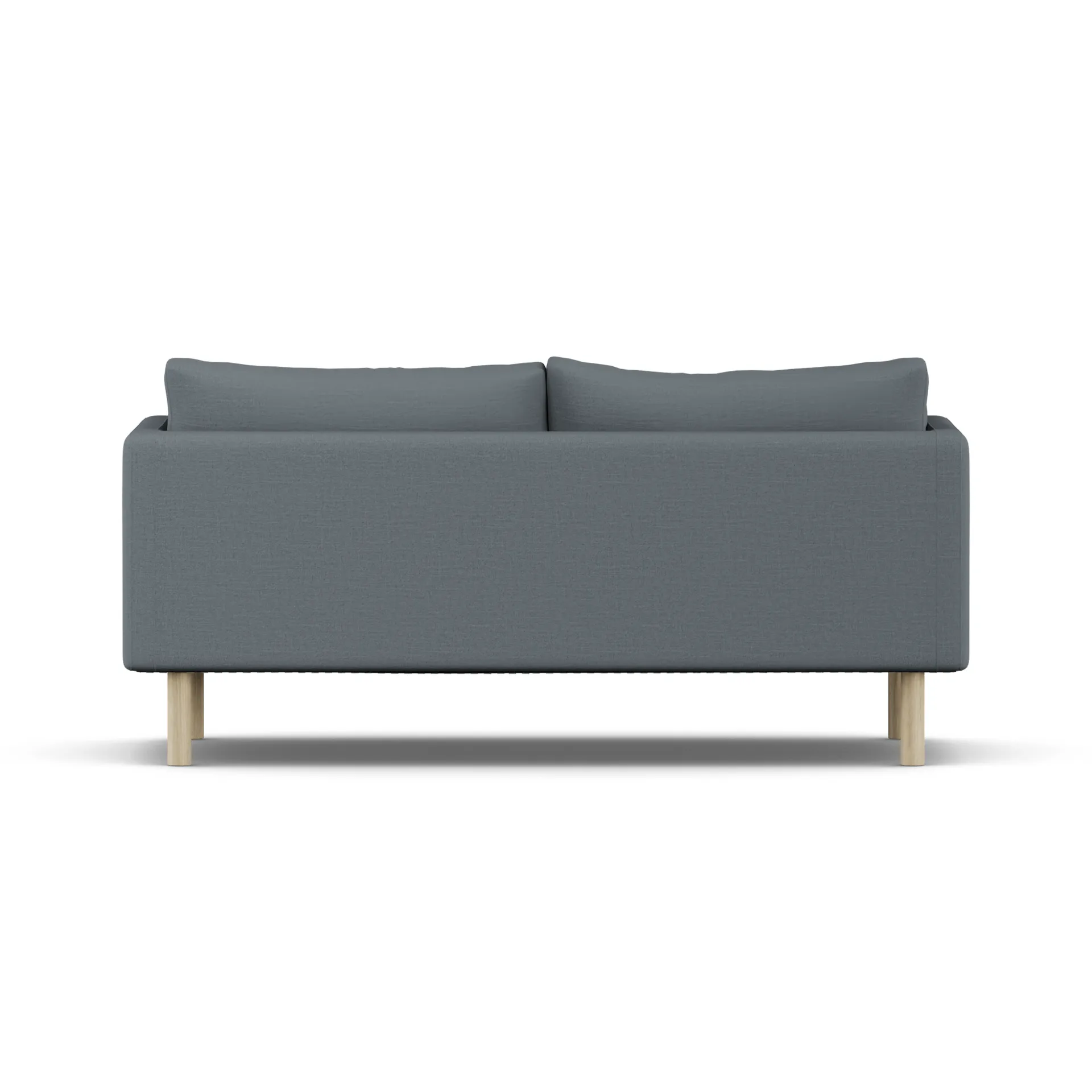 Linnevik Sofa, Same Blue 6678-Eiche weiß geölt, 2-sitzig, ohne Volant 1898