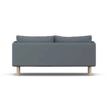 Linnevik Sofa - Same Blue 6678-Eiche weiß geölt, 2-sitzig, ohne Volant - 1898