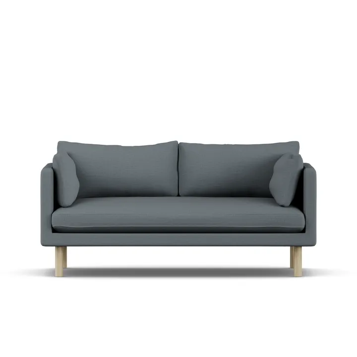 Linnevik Sofa - Same Blue 6678-Eiche weiß geölt, 2-sitzig - 1898