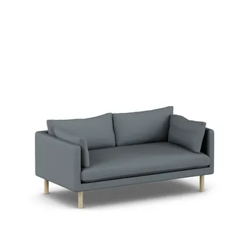 Linnevik Sofa - Same Blue 6678-Eiche weiß geölt, 2-sitzig - 1898