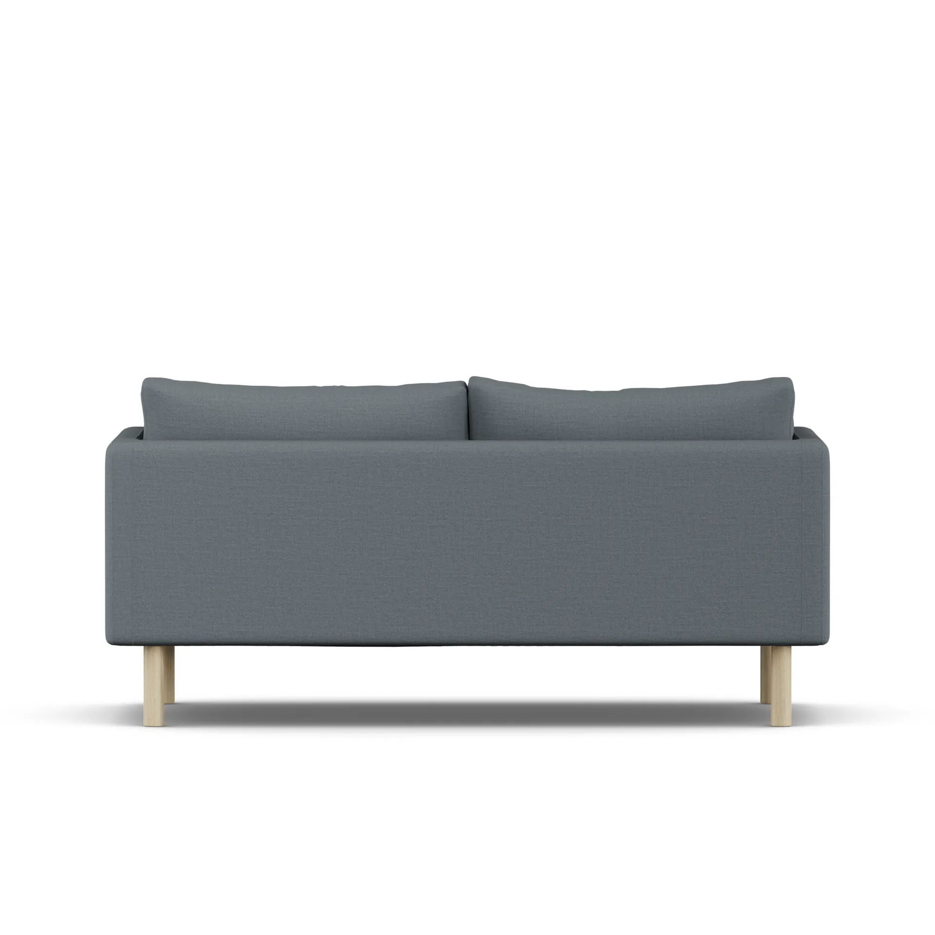 Linnevik Sofa, Same Blue 6678-Eiche weiß geölt, 2-sitzig 1898
