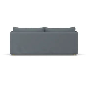 Linnevik Sofa - Same Blue 6678-Eiche weiß geölt, 3-sitzig, mit Volant - 1898