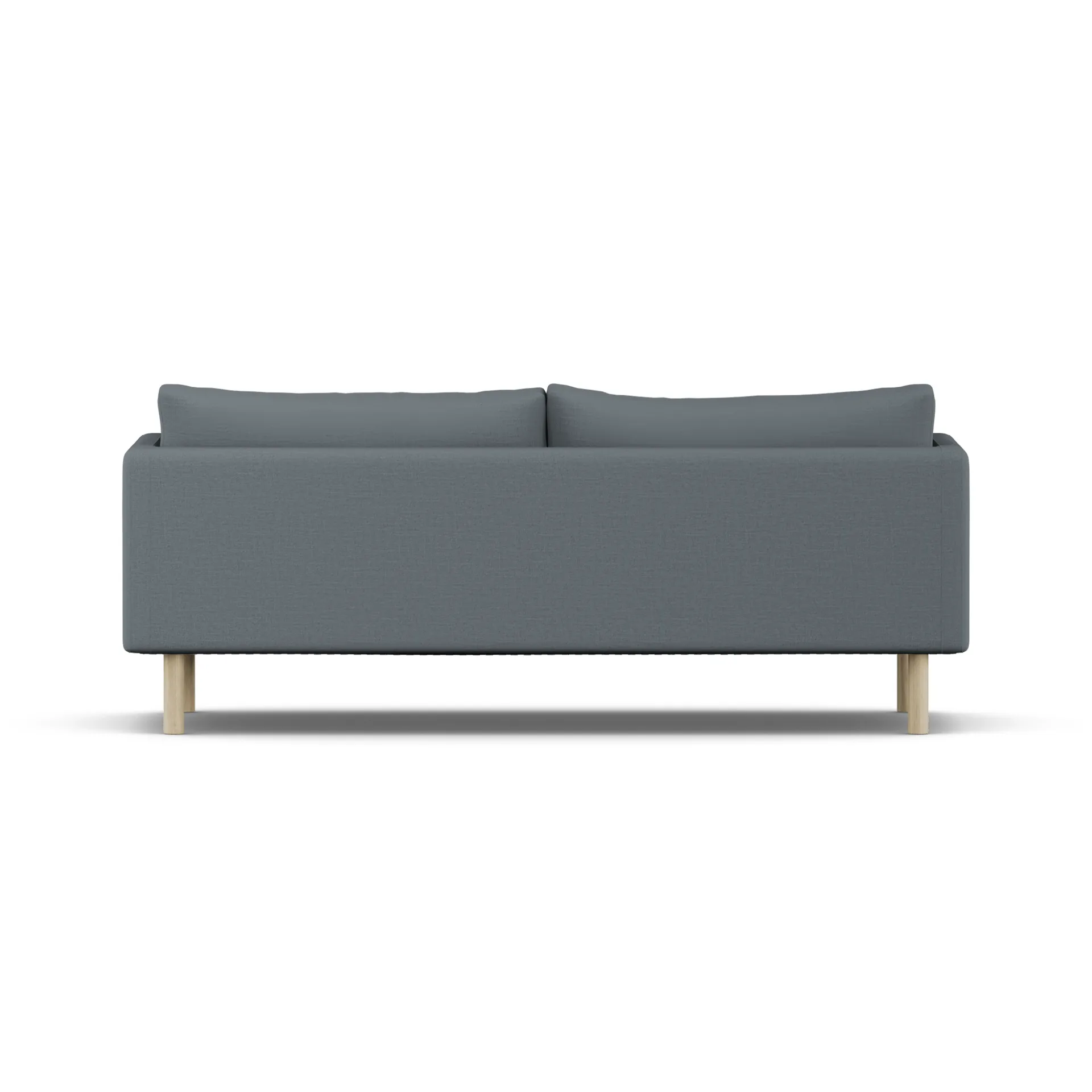 Linnevik Sofa, Same Blue 6678-Eiche weiß geölt, 3-sitzig, ohne Volant 1898