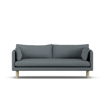 Linnevik Sofa - Same Blue 6678-Eiche weiß geölt, 3-sitzig - 1898