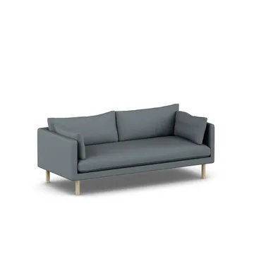 Linnevik Sofa - Same Blue 6678-Eiche weiß geölt, 3-sitzig - 1898