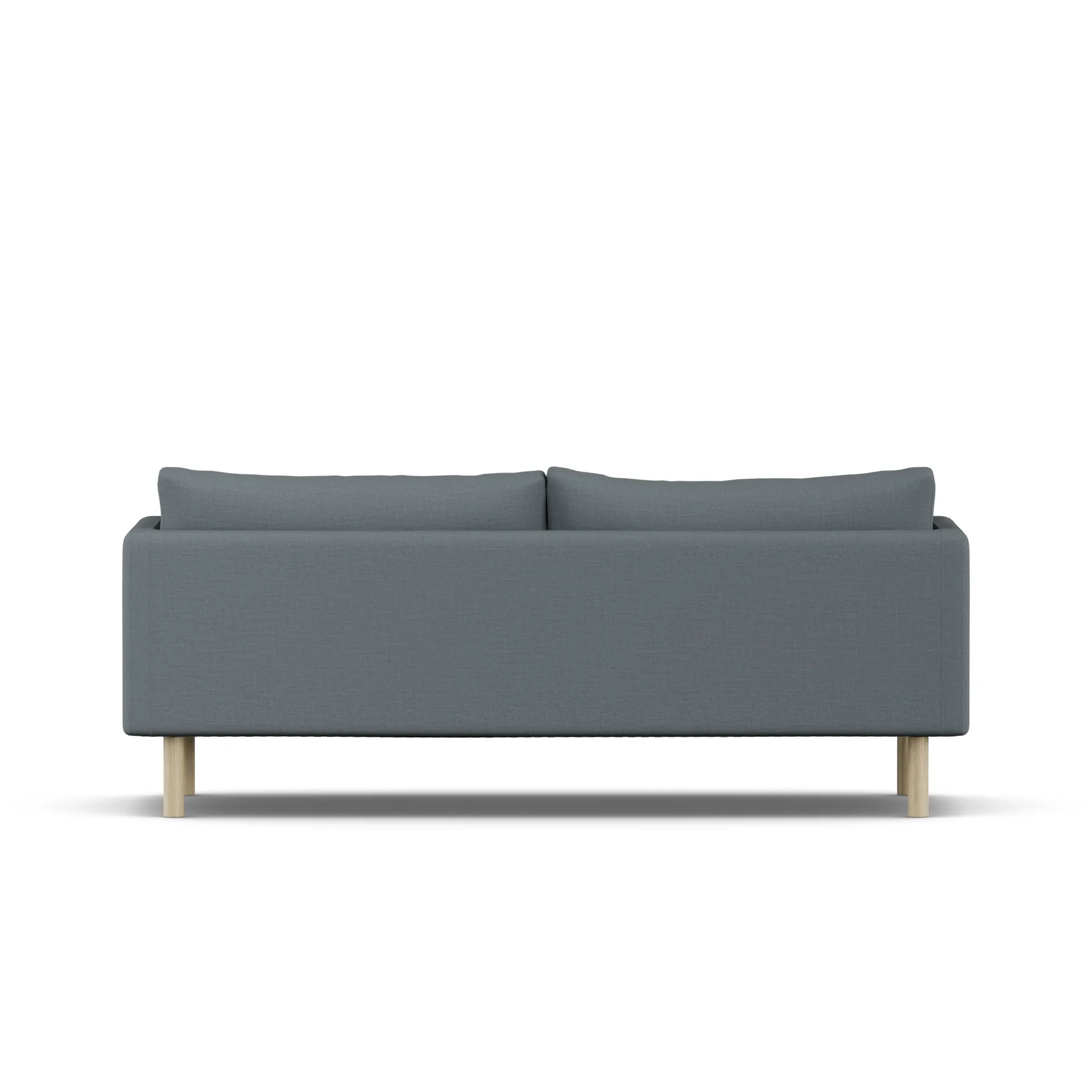 Linnevik Sofa, Same Blue 6678-Eiche weiß geölt, 3-sitzig 1898
