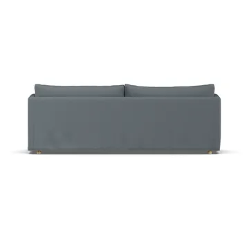 Linnevik Sofa - Same Blue 6678-Eiche weiß geölt, 4-sitzig, mit Volant - 1898