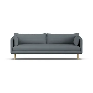 Linnevik Sofa - Same Blue 6678-Eiche weiß geölt, 4-sitzig, ohne Volant - 1898