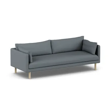 Linnevik Sofa - Same Blue 6678-Eiche weiß geölt, 4-sitzig, ohne Volant - 1898