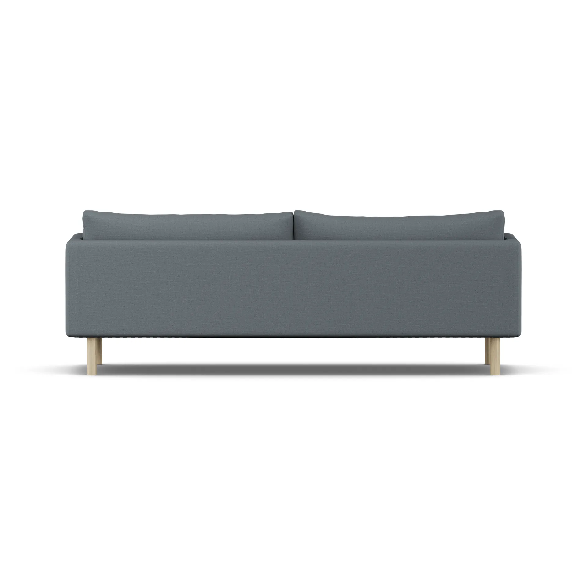 Linnevik Sofa, Same Blue 6678-Eiche weiß geölt, 4-sitzig, ohne Volant 1898