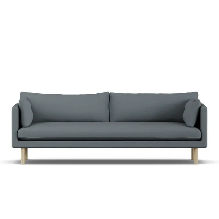 Linnevik Sofa - Same Blue 6678-Eiche weiß geölt, 4-sitzig - 1898