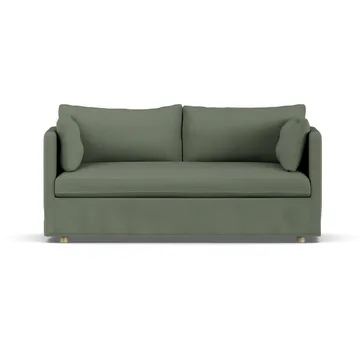 Linnevik Sofa - Same Forest 6677-Eiche weiß geölt, 2-sitzig, mit Volant - 1898