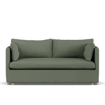 Linnevik Sofa - Same Forest 6677-Eiche weiß geölt, 2-sitzig, mit Volant - 1898