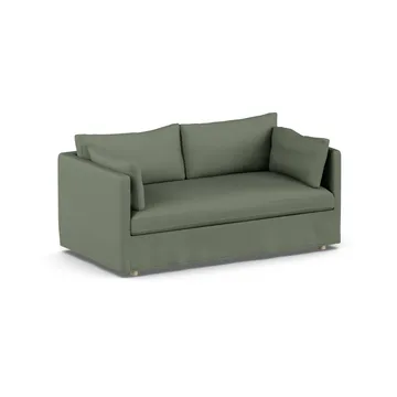 Linnevik Sofa - Same Forest 6677-Eiche weiß geölt, 2-sitzig, mit Volant - 1898
