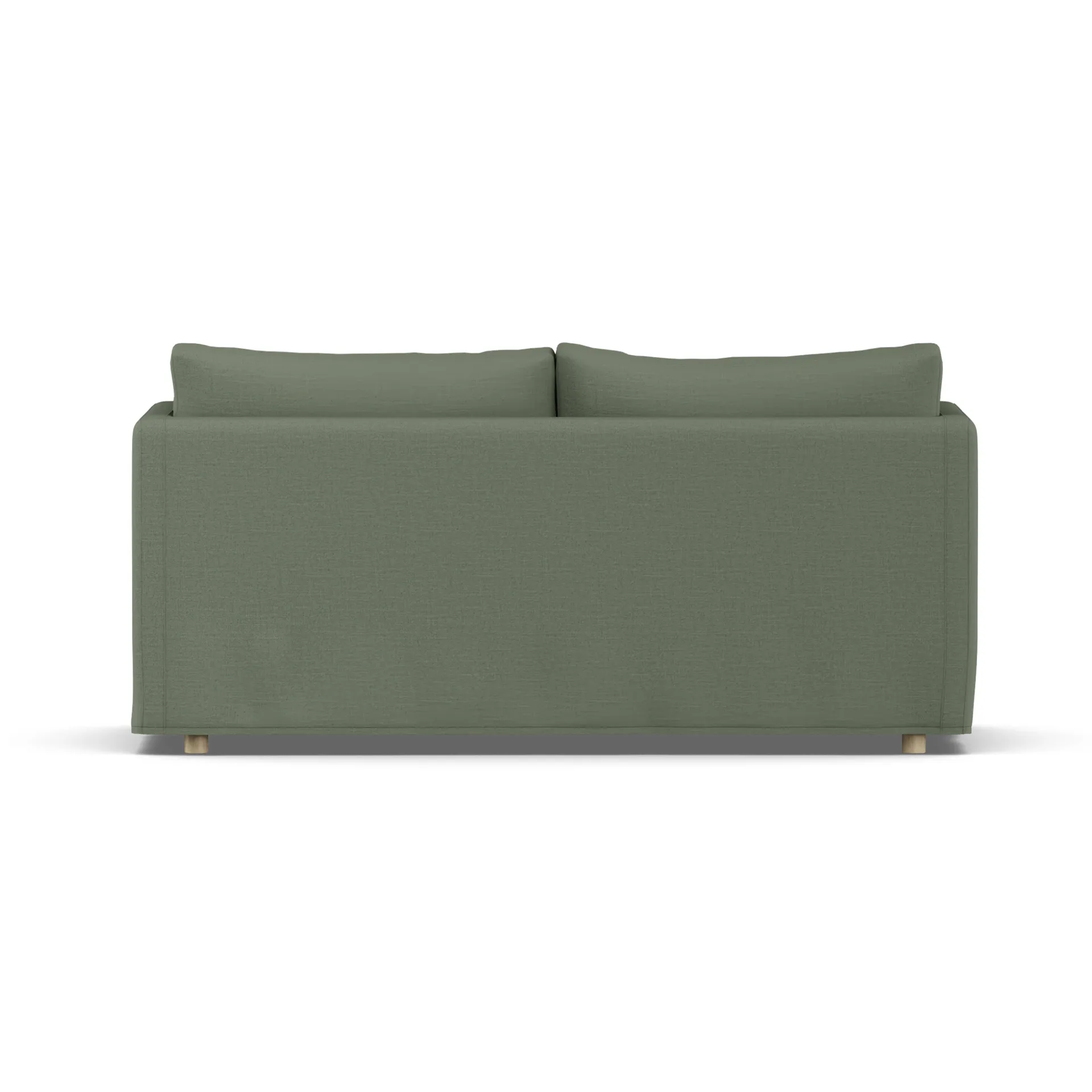 Linnevik Sofa, Same Forest 6677-Eiche weiß geölt, 2-sitzig, mit Volant 1898