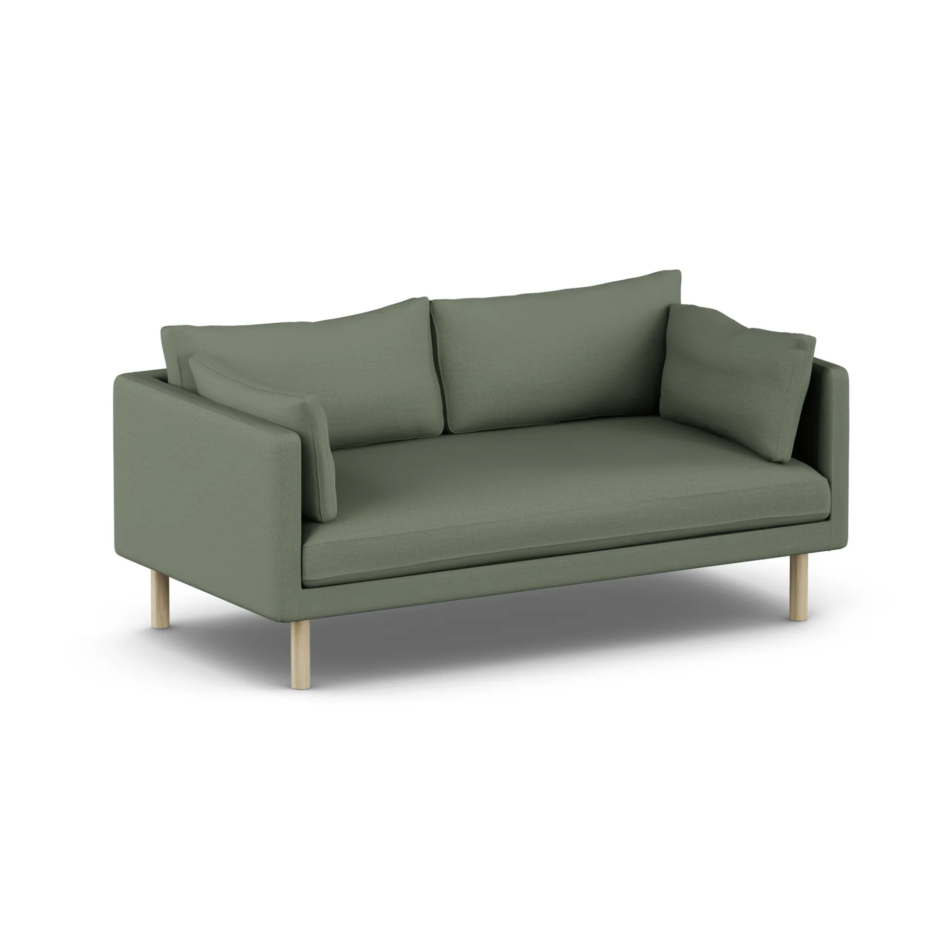 Linnevik Sofa, Same Forest 6677-Eiche weiß geölt, 2-sitzig, ohne Volant 1898