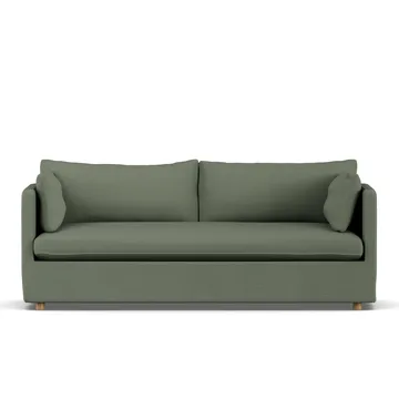 Linnevik Sofa - Same Forest 6677-Eiche weiß geölt, 3-sitzig, mit Volant - 1898