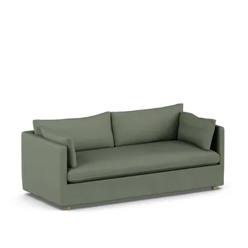 Linnevik Sofa - Same Forest 6677-Eiche weiß geölt, 3-sitzig, mit Volant - 1898