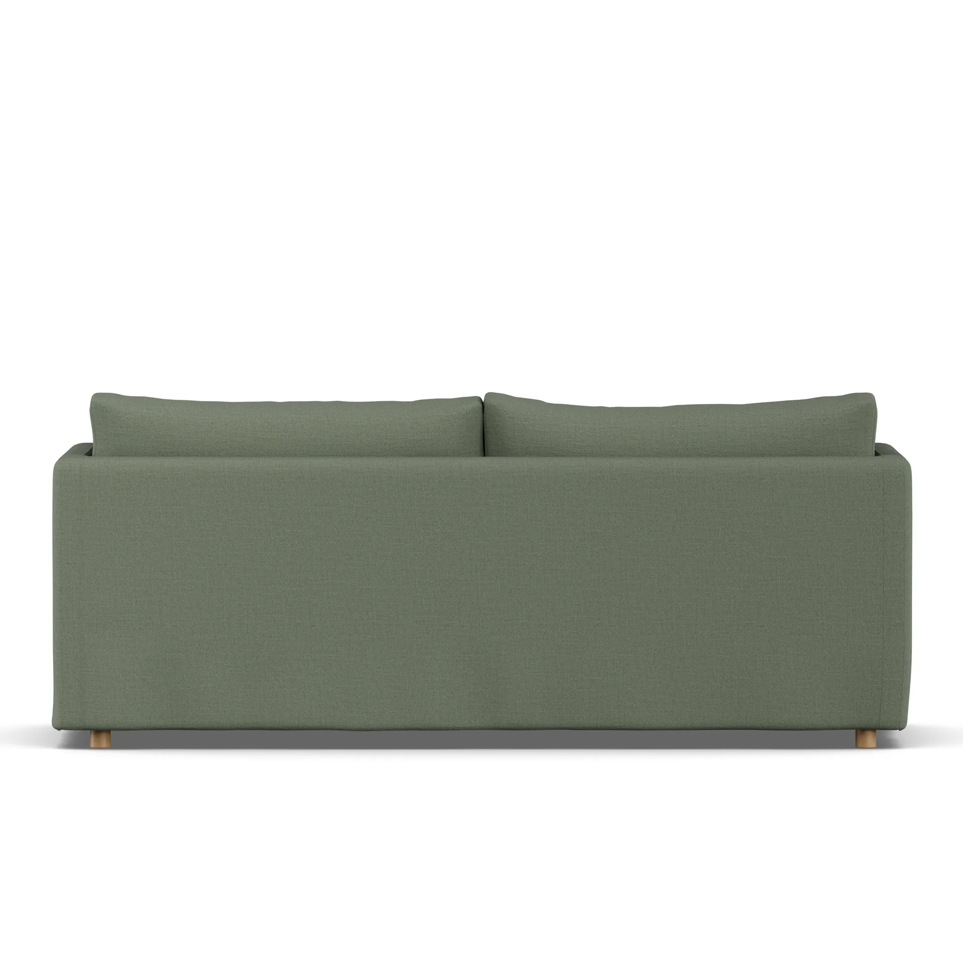 Linnevik Sofa, Same Forest 6677-Eiche weiß geölt, 3-sitzig, mit Volant 1898