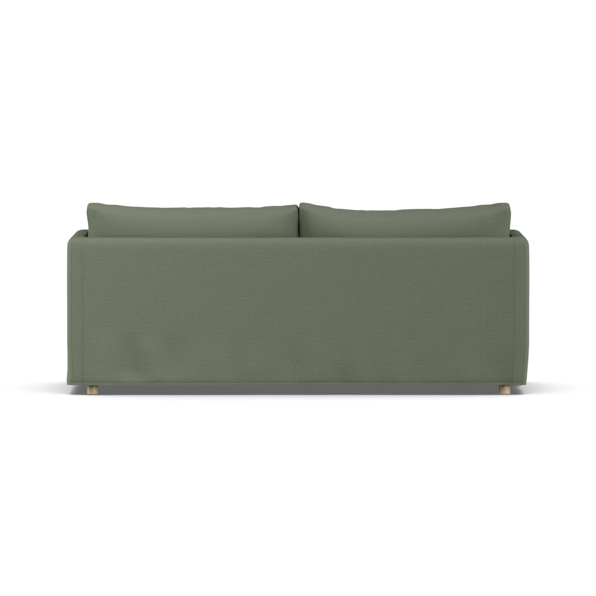 Linnevik Sofa, Same Forest 6677-Eiche weiß geölt, 3-sitzig, mit Volant 1898