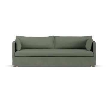 Linnevik Sofa - Same Forest 6677-Eiche weiß geölt, 4-sitzig, mit Volant - 1898