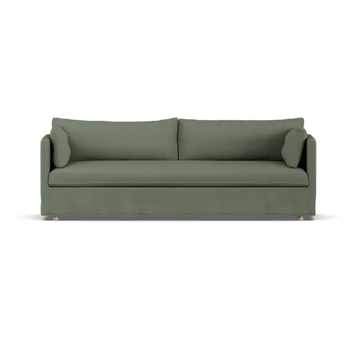 Linnevik Sofa - Same Forest 6677-Eiche weiß geölt, 4-sitzig, mit Volant - 1898
