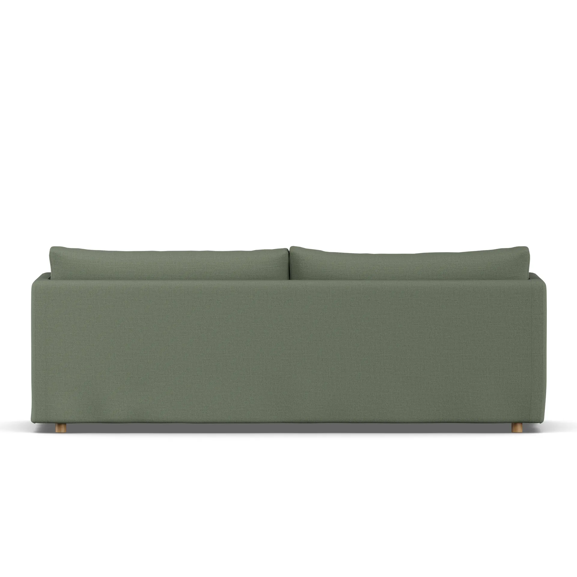 Linnevik Sofa, Same Forest 6677-Eiche weiß geölt, 4-sitzig, mit Volant 1898
