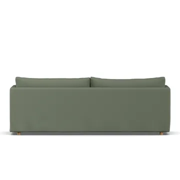 Linnevik Sofa - Same Forest 6677-Eiche weiß geölt, 4-sitzig, mit Volant - 1898