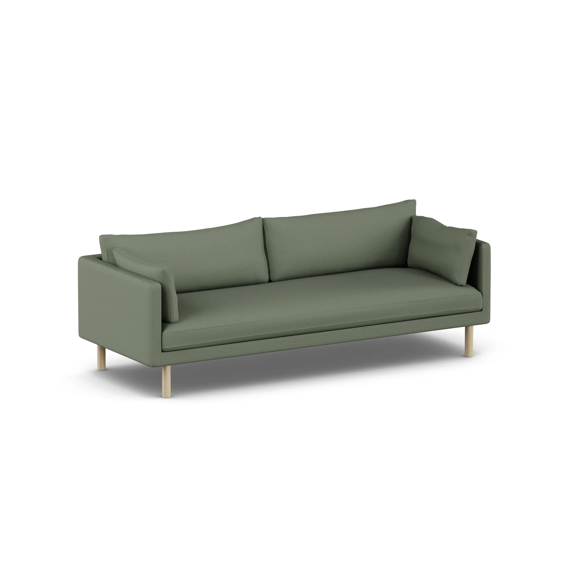Linnevik Sofa, Same Forest 6677-Eiche weiß geölt, 4-sitzig, ohne Volant 1898