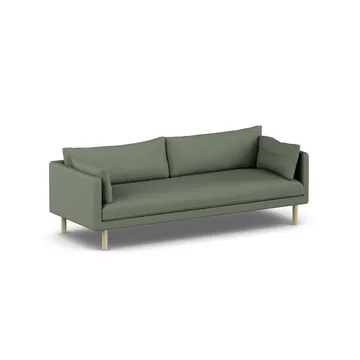 Linnevik Sofa - Same Forest 6677-Eiche weiß geölt, 4-sitzig, ohne Volant - 1898