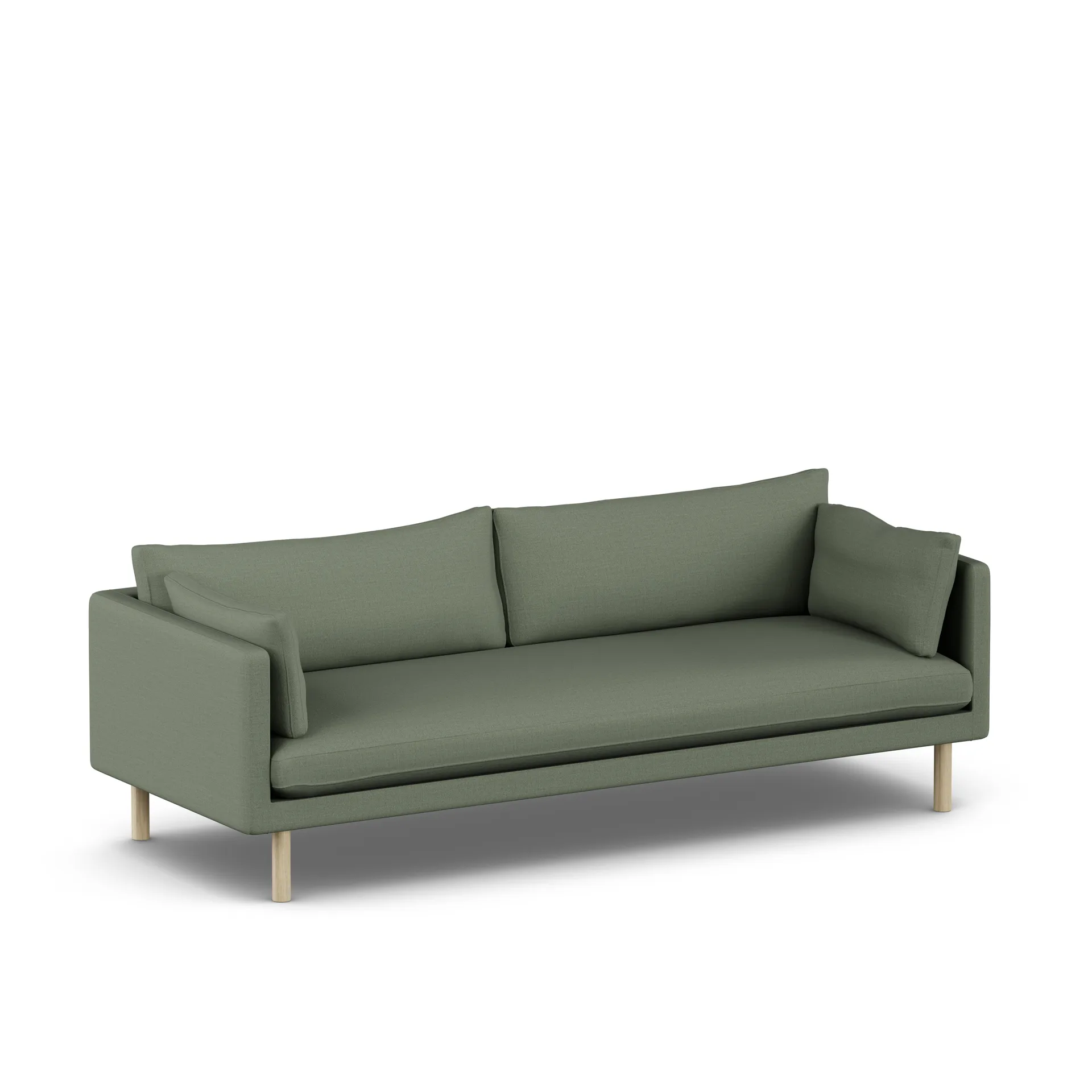 Linnevik Sofa, Same Forest 6677-Eiche weiß geölt, 4-sitzig 1898