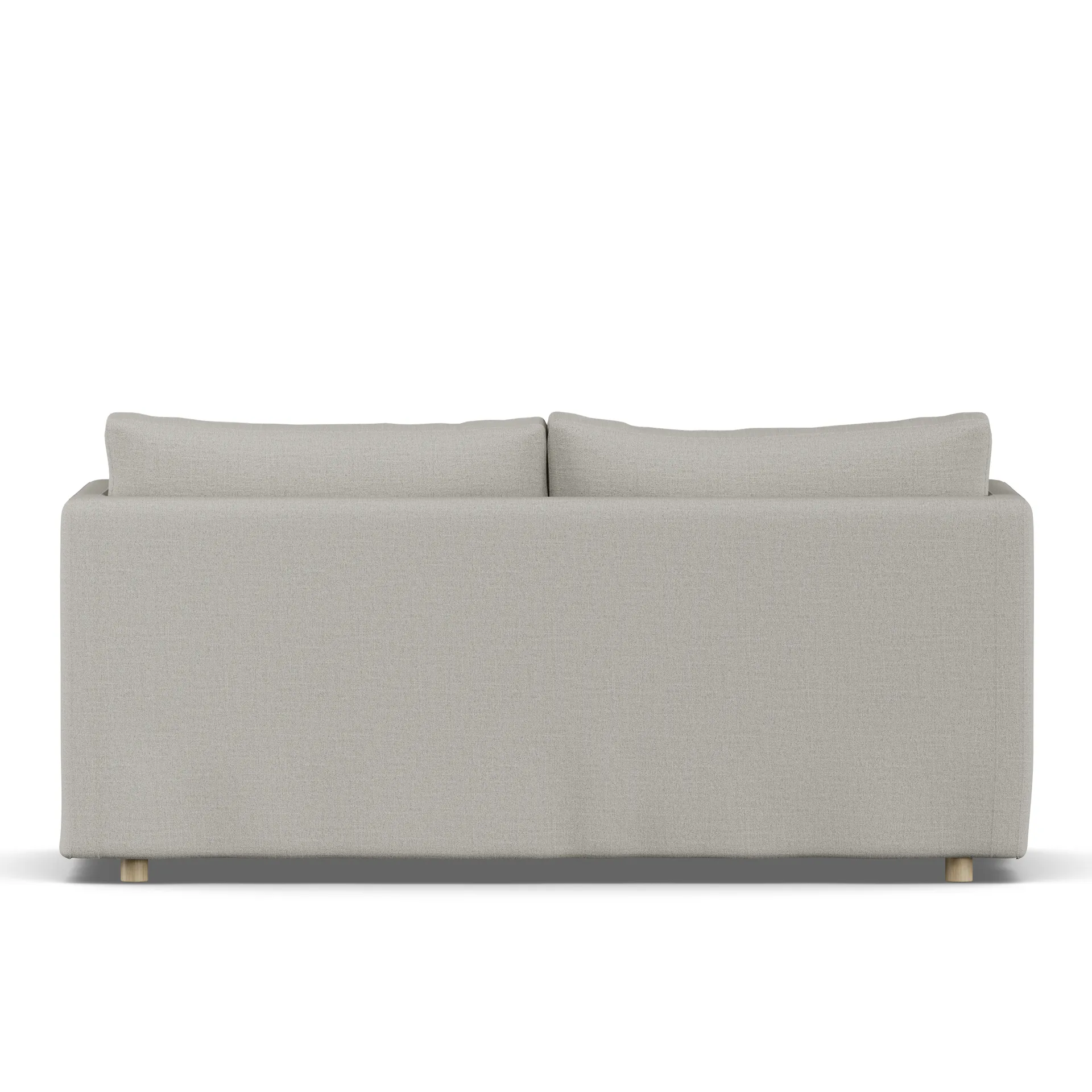 Linnevik Sofa, Same Grey 6673-Eiche weiß geölt, 2-sitzig, mit Volant 1898