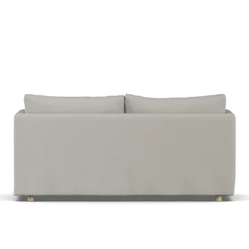 Linnevik Sofa - Same Grey 6673-Eiche weiß geölt, 2-sitzig, mit Volant - 1898