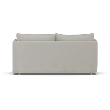 Linnevik Sofa - Same Grey 6673-Eiche weiß geölt, 2-sitzig, mit Volant - 1898