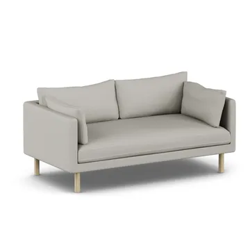 Linnevik Sofa - Same Grey 6673-Eiche weiß geölt, 2-sitzig, ohne Volant - 1898