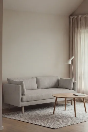Linnevik Sofa - Same Grey 6673-Eiche weiß geölt, 2-sitzig, ohne Volant - 1898
