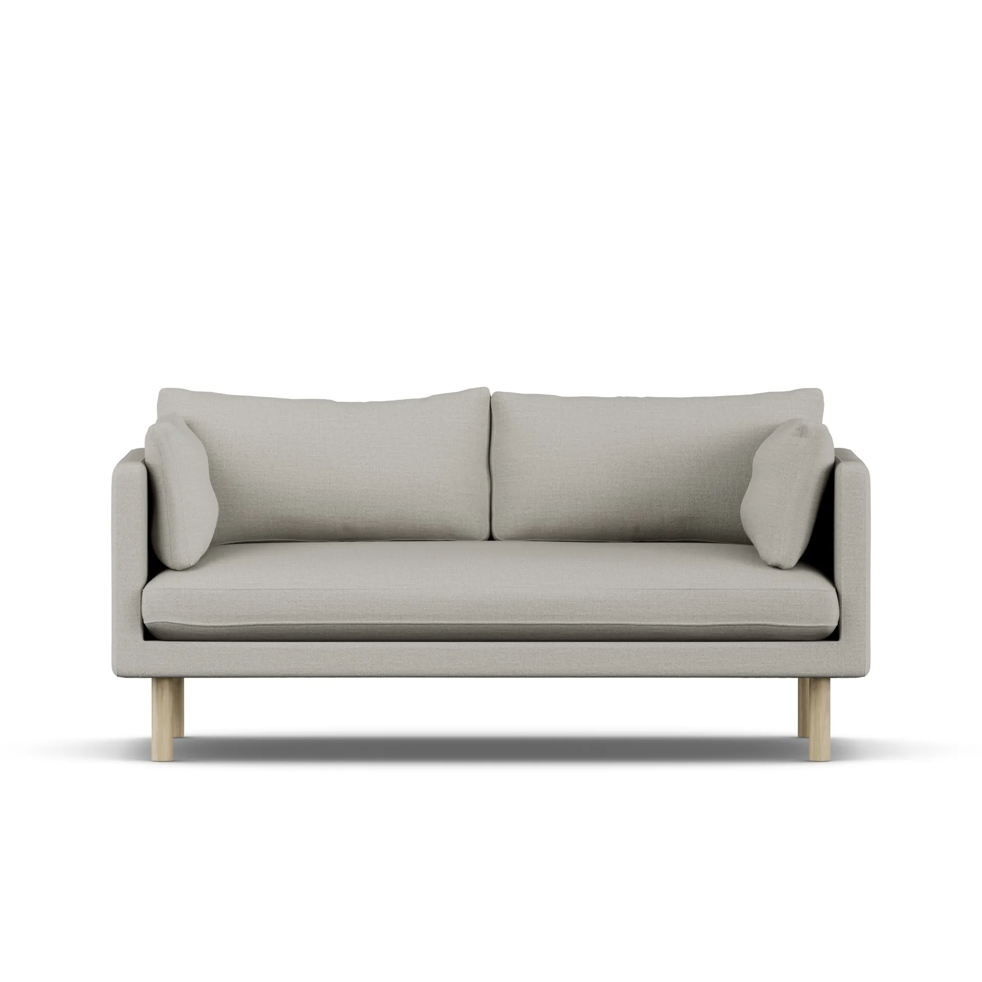 Linnevik Sofa, Same Grey 6673-Eiche weiß geölt, 2-sitzig 1898