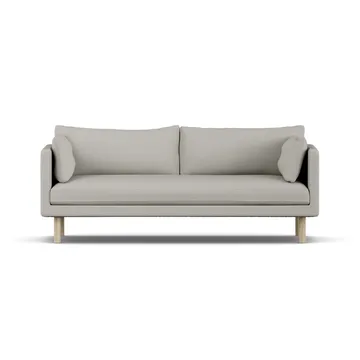 Linnevik Sofa - Same Grey 6673-Eiche weiß geölt, 3-sitzig, ohne Volant - 1898