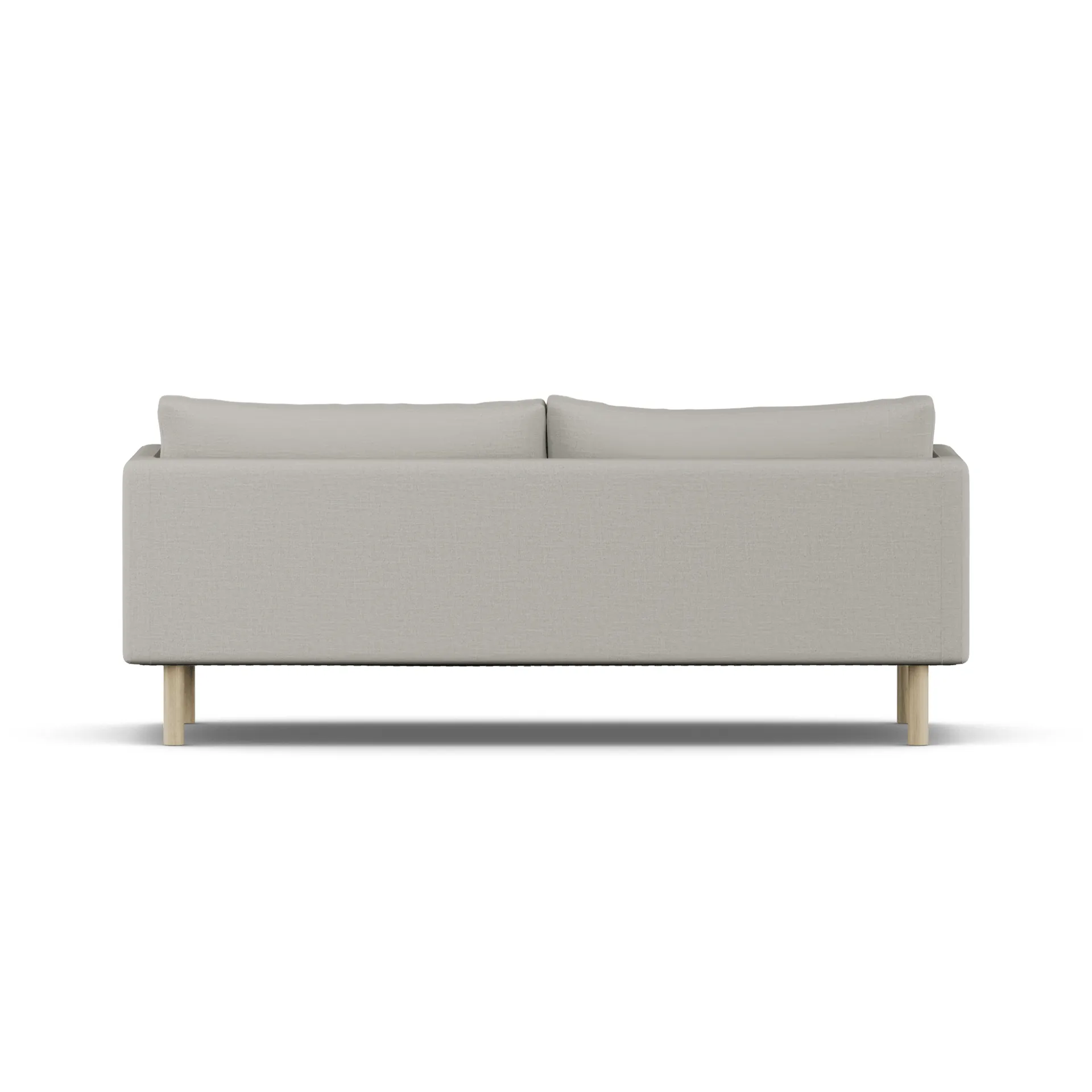 Linnevik Sofa, Same Grey 6673-Eiche weiß geölt, 3-sitzig, ohne Volant 1898