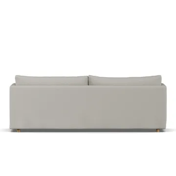 Linnevik Sofa - Same Grey 6673-Eiche weiß geölt, 4-sitzig, mit Volant - 1898