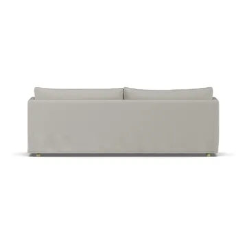 Linnevik Sofa - Same Grey 6673-Eiche weiß geölt, 4-sitzig, mit Volant - 1898