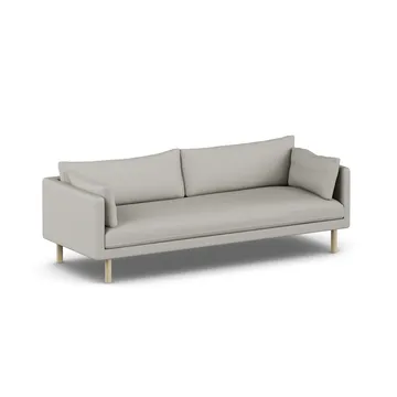 Linnevik Sofa - Same Grey 6673-Eiche weiß geölt, 4-sitzig, ohne Volant - 1898