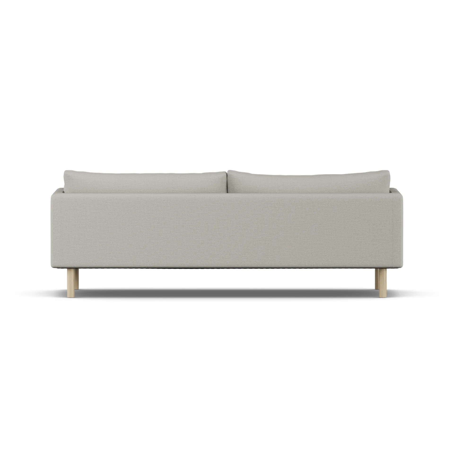 Linnevik Sofa, Same Grey 6673-Eiche weiß geölt, 4-sitzig, ohne Volant 1898