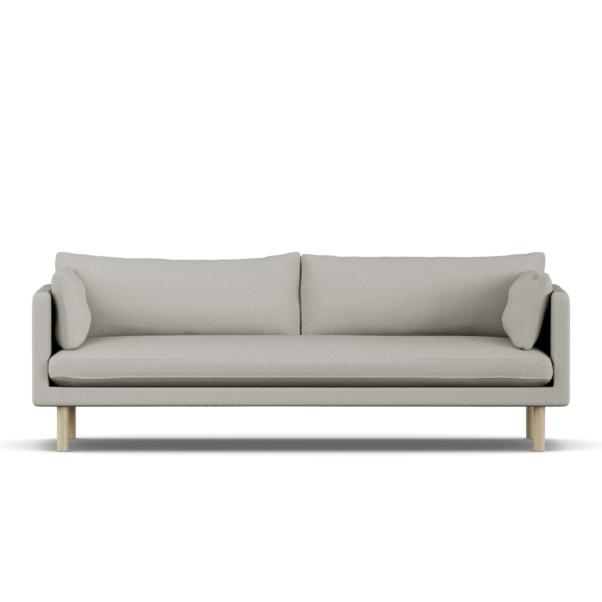 Linnevik Sofa, Same Grey 6673-Eiche weiß geölt, 4-sitzig 1898