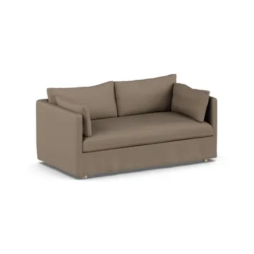 Linnevik Sofa - Same Mole 6674-Eiche weiß geölt, 2-sitzig, mit Volant - 1898