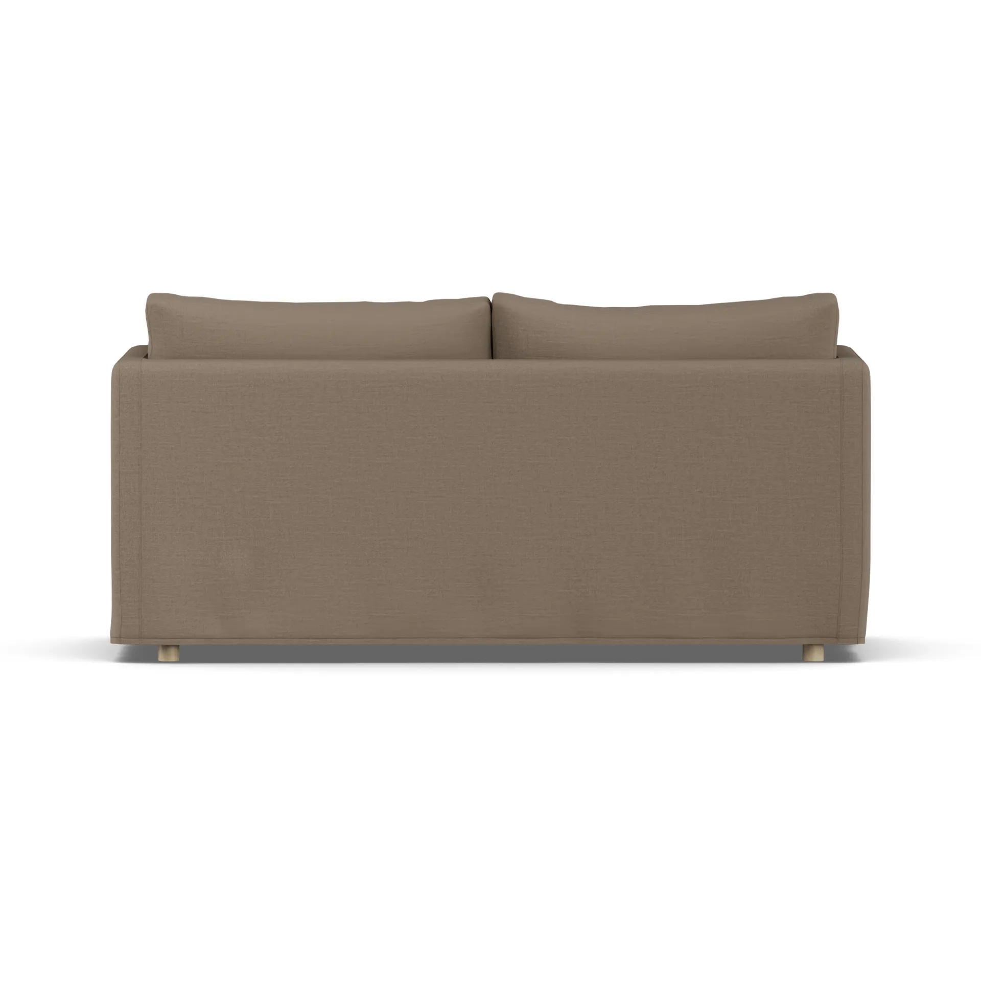 Linnevik Sofa, Same Mole 6674-Eiche weiß geölt, 2-sitzig, mit Volant 1898