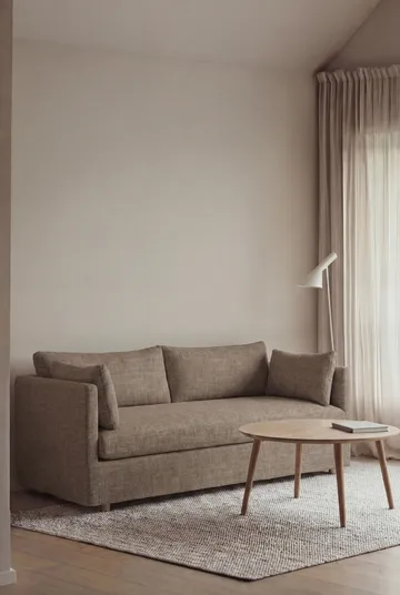 Linnevik Sofa - Same Mole 6674-Eiche weiß geölt, 2-sitzig, mit Volant - 1898